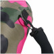 10L Camouflage PVC Waterproof Dry Bag Pouch Backpack Organizer for Outdoor Sports - Rose Red