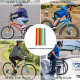 12 pcs Bike Wheel Spoke Reflector Warning Strip for BMX MTB Kids Road Mountain Bike - Blue