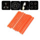 12 pcs Bike Wheel Spoke Reflector Warning Strip for BMX MTB Kids Road Mountain Bike - Orange