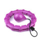 28 Knots Weighted Hula Hoop Adult Smart Hoola for Waist Fitness - Purple