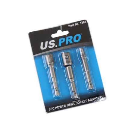 US Pro  3PC Power Drill Adapters