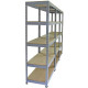 Q-Rax Grey Shelving Units - 90cm x 180cm x 50cm