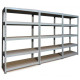 Q-Rax Grey Metal Shelving Units - 120cm x 180cm x 50cm