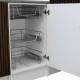 2 x KuKoo Kitchen Pull Out Storage Baskets – 300mm Wide Cabinet