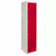 Metal Storage Lockers - Four Doors, Red