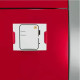 Metal Storage Lockers - Four Doors, Red