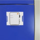 Metal Storage Lockers - Two Doors, Flatpacked, Blue