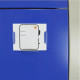 Metal Storage Lockers - Four Doors, Flatpacked, Blue