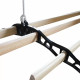 Clothing Airer Ceiling Pulley - Black - 1.2m