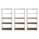 3 x E-Rax White Racking