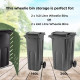 Sage Green Double Wheelie Bin Storage