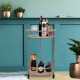 Rose Gold Drinks Trolley Bar Cart - Small