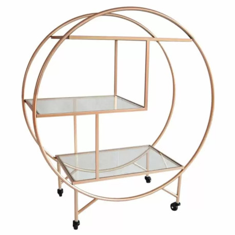 Rose Gold Drinks Trolley Bar Cart - Large