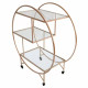 Rose Gold Drinks Trolley Bar Cart - Large