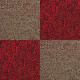 40 x Carpet Tiles 10m2 / Scarlet Red &amp; Sand