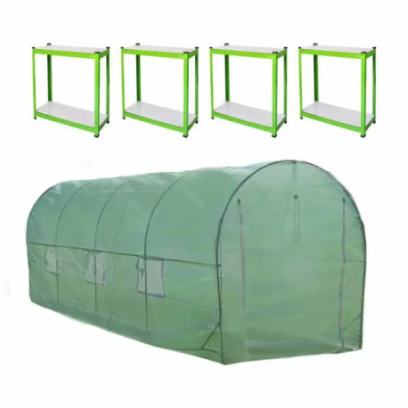 Polytunnel 19mm 5m x 2m with Racking