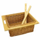 Pull Out Wicker Kitchen Baskets 500mm