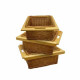 3 x Pull Out Wicker Kitchen Baskets 500mm