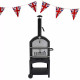 Outdoor Pizza Oven, Peel &amp; Union Jack Bunting