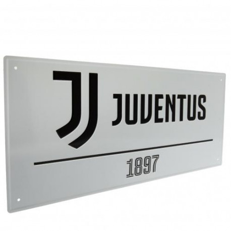 Juventus FC White Street Sign