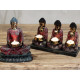 Antique Buddha - Three Devotees Candle Holder