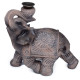 Wood Effect Elephant Backflow Incense Burner