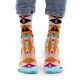 Hop Hare Bamboo Socks S/M - Psychedelic Evil Eye