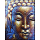 Buddha Painting - Gold Face &amp; Lotus Flower