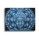 Set of 4 Blue Buddha Mandala Brocade Detail 30x40cm