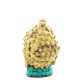 Brass Buddha Figure - Med Head - 8 cm