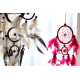 6x Bali Dreamcatchers - Small Round - Turq/Pink/Purp