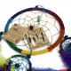 6x Bali Dreamcatchers - Medium Round - Rainbow