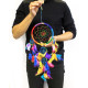 3x Bali Dreamcatchers - Large Round - Rainbow