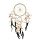 3x Bali Dreamcatchers - Large Round - Cream/Coffee/Choc