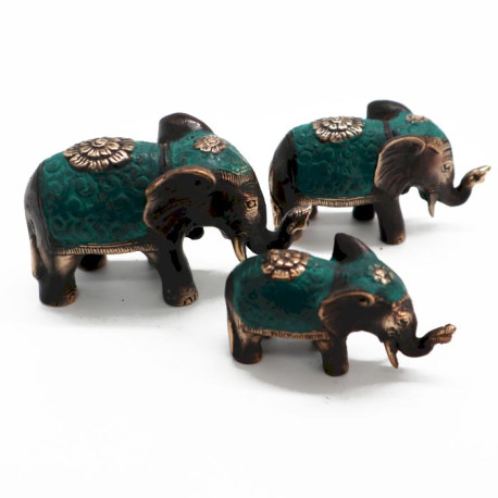 Set of 3 - Lucky Elephants (asst sizes)