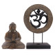 Buddha Feng Shui Set - Om - Grey &amp; Black