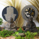 Buddha Feng Shui Set - Om - Grey &amp; Black