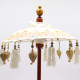 Bali Home Decor Parasol - Canvas - Gold Decor- 40cm