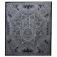 B&amp;W Double Cotton Bedspread + Wall Hanging - Hamsa