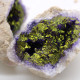 Coloured Calsite Geodes - Natural Rock - Purple &amp; Gold