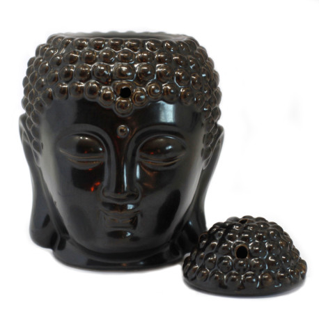 Buddah Head Oil Burner - Dark Brown