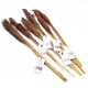 6x Cantal Grass Bunch - Chocolate