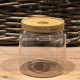 Cottage Bamboo Glass Jar - 10cm