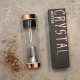 Crystal Glass Tea Infuser Bottle - Rose Gold - Amethyst