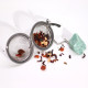 Raw Crystal Gemstone Tea Strainer - Green Aventurine