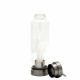 Crystal Infused Glass Water Bottle - Cleansing Clear Quartz - Obelisk