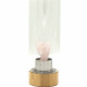 Crystal Infused Glass Water Bottle - Rejuvenating Rose Quartz - Angel