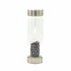 Crystal Infused Glass Water Bottle - Relaxing Amethyst - Chips