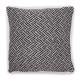 Classic Cushion Cover - Criss-Cross Black - 40x40cm