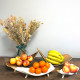 Coconut Leaf Fruit Bowl Set - Whitewash